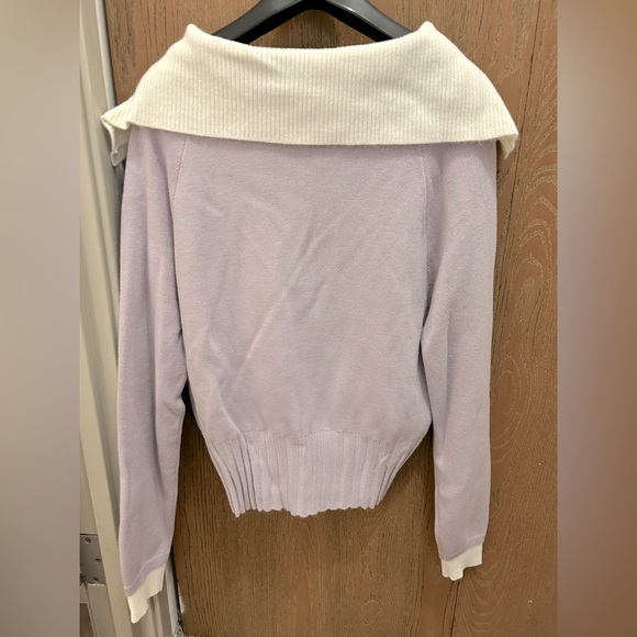 Wool blend flap collar sweater - Picture 6 of 6